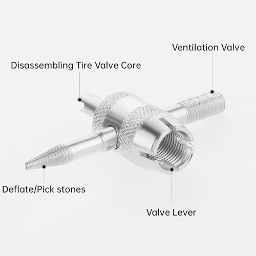 2 Pcs 4-Way Valve Core Tool Tire Valve Tools 4-in-1 Tyre Valve Removal Tool - Image 3