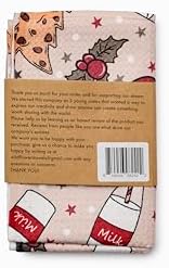 Wildflowers Microfiber Kitchen Towels | Cookies and Milk Pattern | Waffle - Image 2