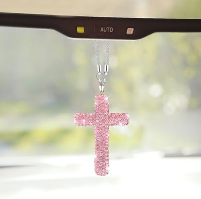 ZIMISI Bling Cross Car Hanging Ornament by Unknown