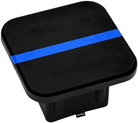 Swono Thin Blue Line Flag Trailer Hitch Tube Cover Plug Cap, Honoring Police by Swono