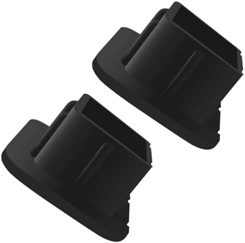 2 Pack Trailer Hitch Cover 2 Inch Black Rubber Tow Receiver Tube Plug Cap Fits by Sikawai