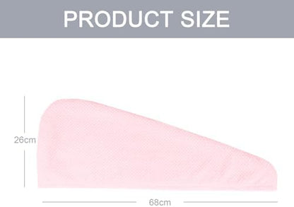 MaopaoBeauty Microfiber Hair Towel, 2 Packs Hair Turbans - Image 4