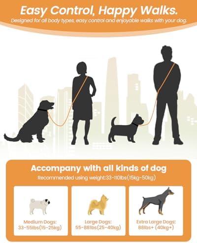 Hands Free Dog Leash with Seatbelt Set, Waist & Crossbody 33-110 lbs - Image 5