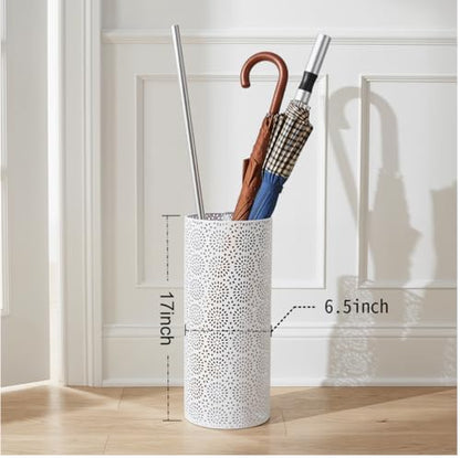 BEWBBAT Umbrella Stand Rack for Entryway, Free Standing Metal Umbrella Holder - Image 2
