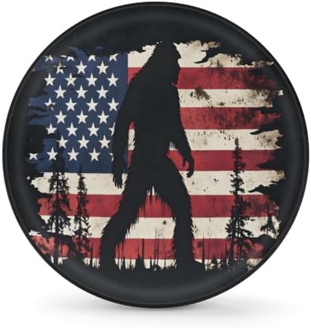 Bigfoot Spare Tire Cover 16in Spare Wheel Covers Tire Storage Cover by YoYoYuchong