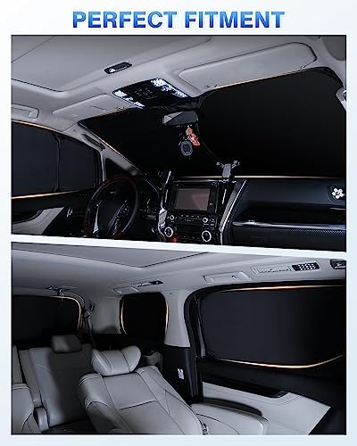 Canvcle Windshield Sun Shade for 2020-2025 2026 Toyota Highlander Accessories - Image 5