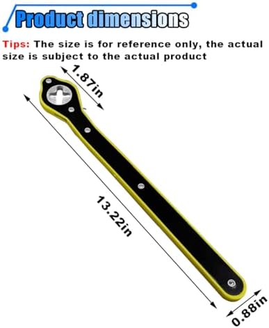 Auto Jack Ratchet Wrench, 360° Swivel Labor-Saving Jack Lug Wrench, Scissor - Image 2