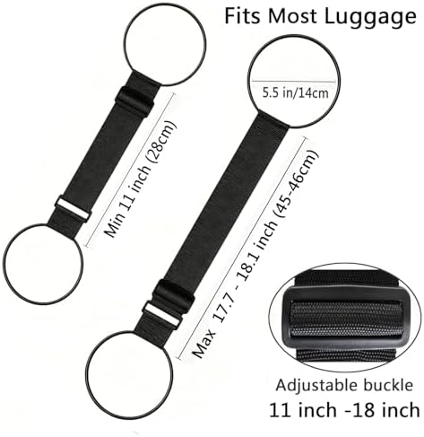 Luggage Straps for Suitcases, Luggage Connector Belt Strap Blue - Image 2