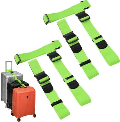 BILIONE 4 Pack Luggage Connector Straps, Connect 3 Suitcases ＆ Add A Bag by BILIONE