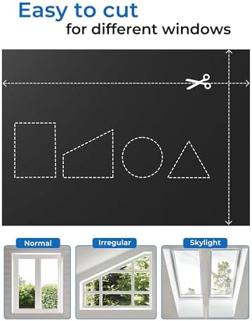 Sumobaby Blackout Curtains 54"x70" Portable No Drill Black Out Window Cover - Image 4
