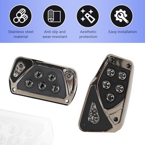 2 PCS Car Pedal Covers, Automotive Accelerator Brake Pedals Cover, Anti-slip No - Image 5