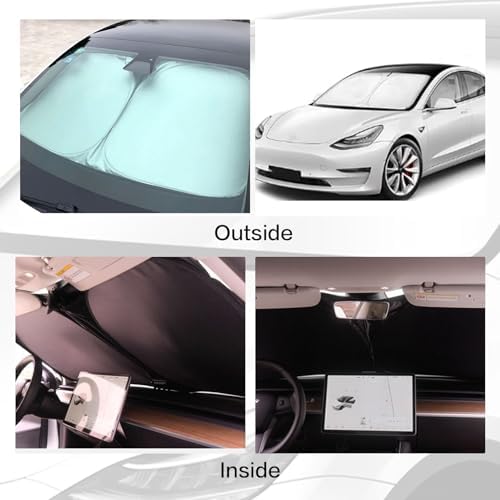 300T Sunshade for Tesla Model Y Model 3, Car Accessories 2026 for Tesla - Image 6