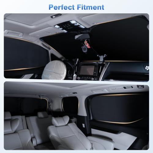 Canvcle Window Shades for 2018-2024 Toyota Camry Accessories Windshield Sun - Image 6