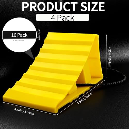 4 Pack Wheel Chocks, Wheel Chocks - Image 2