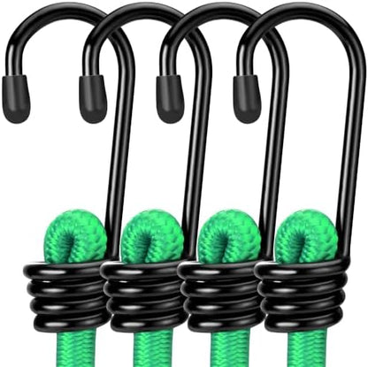 WORKPRO 24" Bungee Cords with Hooks, 4 Pack Heavy Duty Outdoor Bungee Strap by WORKPRO