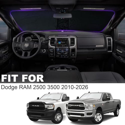 Foldable Front Windshield Sunshade Fit - Image 3