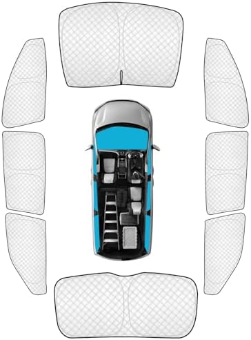 KMF 8pcs Thicken Sun Shades for Honda Odyssey Elite 2018-2024 Accessories by KMF