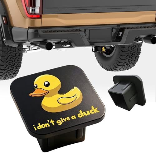 Trailer Hitch Cover I Don't Give a Duck Square 2 Inch Receiver Tube Plug Cover - Image 4