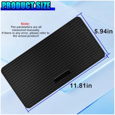 Craedli Car Dashboard Anti-Slip Mat, 11.81"×5.94" Waterproof PVC Phone Gripping - Image 2