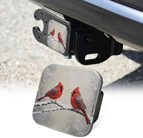 Red Cardinal Bird Tow Hitch Covers Heavy Duty Rubber Trailer Hitch Cover 2" by Unknown
