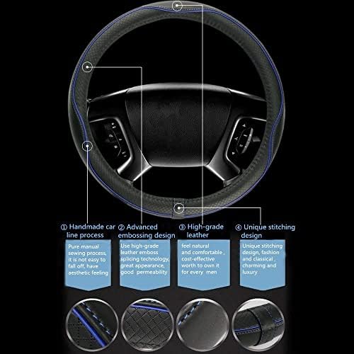ESEWALAS Universal Car Steering Wheel Cover, Anti-Slip Leather Steering Wheel - Image 6