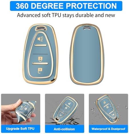 QBUC for Chevy Key Fob Cover, 3-Button Design - Image 5