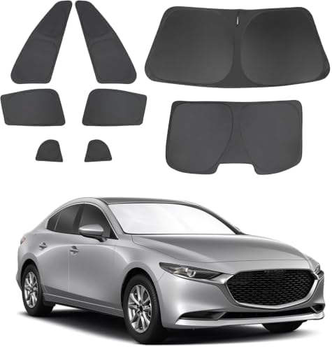 8PCS Window Shade for 2019-2024 2025 Mazda 3 Accessories Foldable Sunshade Side by LHFLIVE