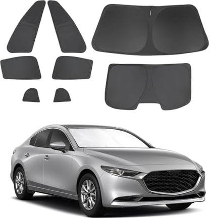 8PCS Window Shade for 2019-2024 2025 Mazda 3 Accessories Foldable Sunshade Side by LHFLIVE