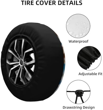 Squirrel Spare Tire Cover Weatherproof Wheel Protectors Universal Wheel Covers - Image 3