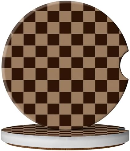 2 Pack Car Coasters for Cup Holders, Cute Car Accessories Interior by YeeCASE
