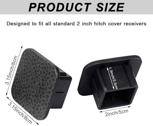 2" Trailer Hitch Cover Rubber Receiver Tube Cap Trailer Hitch Covers - Image 2