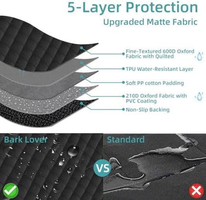 Bark Lover Dog Car Seat Covers for Back Seat, Car Seat Protector for Dogs - Image 6