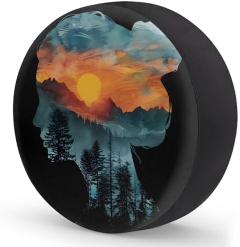 View Girl Forest Spare Tire Cover Dust-Proof Wheel Protector - Image 2