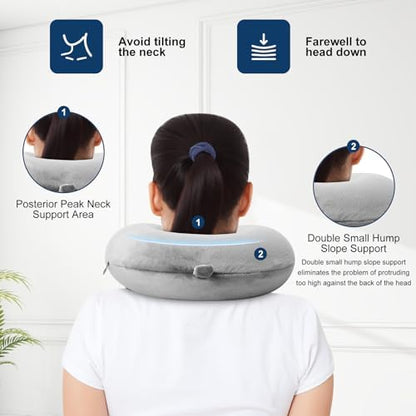 GDEOUP Travel Pillow 100% Pure Comfortable U Shape Memory Foam Pillows Neck and - Image 4