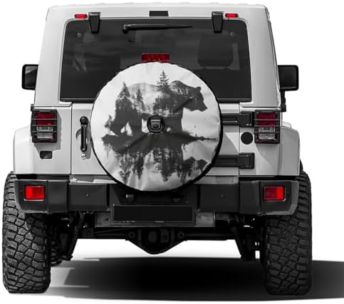 Delerain Bear and Tree Spare Tire Cover by Delerain
