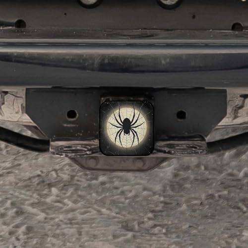 Swono Halloween Trailer Hitch Covers, Halloween Spider Web Night Moon Cute - Image 5