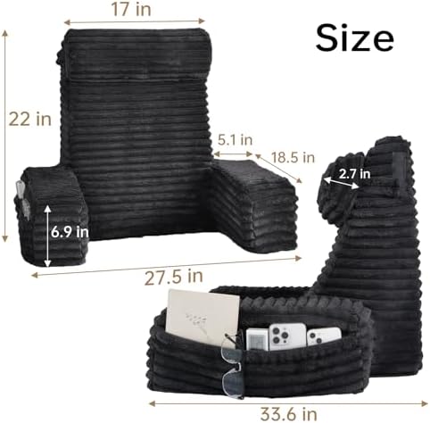 ENITYA 22" XL Back Pillow for Bed Sitting Up - Image 2