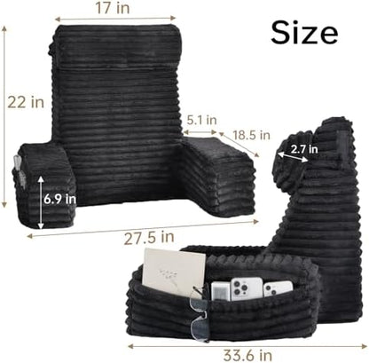 ENITYA 22" XL Back Pillow for Bed Sitting Up - Image 2
