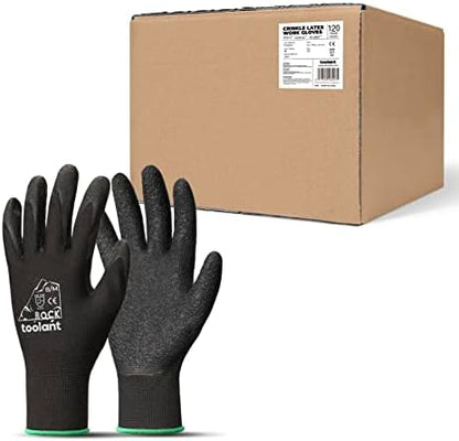 toolant Crinkle Latex Work Gloves, 120 Pairs by toolant
