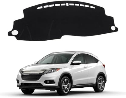 KUST Black Dash Cover for Honda HR-V HRV 2016-2021 2022 Dashboard Cover by KUST