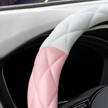 YHONGJT Cute Soft Microfiber Leather Anti-Slip Steering Wheel Cover, Universal - Image 4