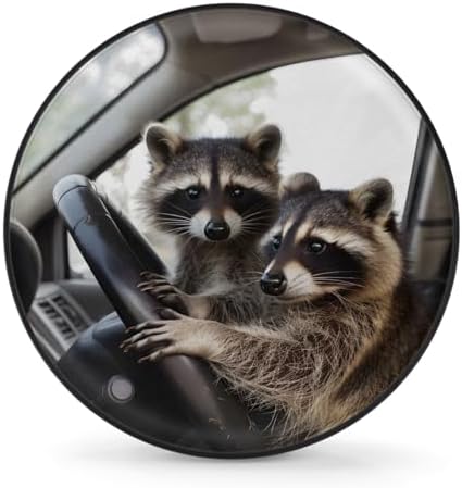 Raccoon Spare Tire Cover Waterproof Dust-Proof Spare Wheel Covers by Unknown