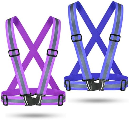 Reflective Vest Running Gear, 2-10Pack High Visible Safety VES by SAWNZC