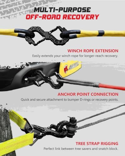 3/8 Tow Hook, Winch Hook for Off-Road Recovery, Towing Shackle 33000 Lbs - Image 3