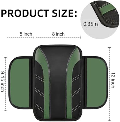 NBTEPEM 6 Pcs Green Steering Wheel Cover Set, Sport Microfiber Leather Steering - Image 5