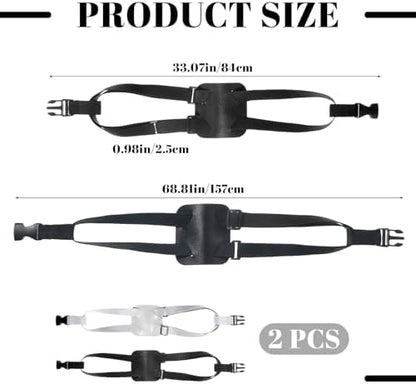 2 Pack Luggage Straps, Adjustable Elastic Bag Bungee Belt 2 Colors Travel - Image 3