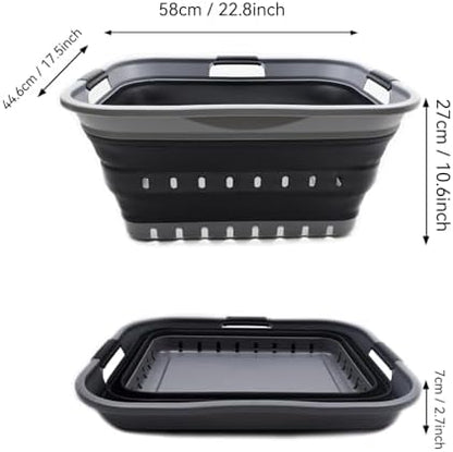 SAMMART 42L Collapsible Plastic Laundry Basket - Image 5