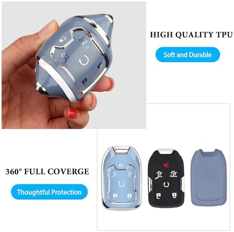 for Chevy GMC Key Fob Cover 6 Buttons Key Case 2016-2025 - Image 4