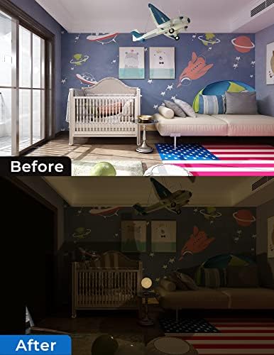 Sumobaby Blackout Curtains 60"x36" Portable No Drill Black Out Window Cover - Image 6