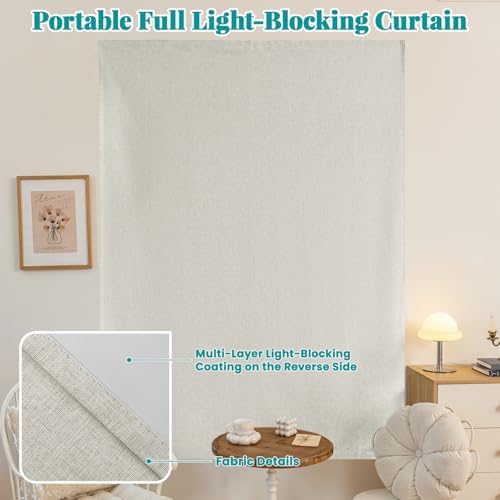 100% Blackout Adhesive Blackout Curtains- Self Stick Shades Window Blinds - Image 6